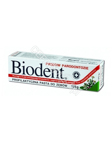 LEK Pasta do zębów biodent przeciw paradontozie 125 g