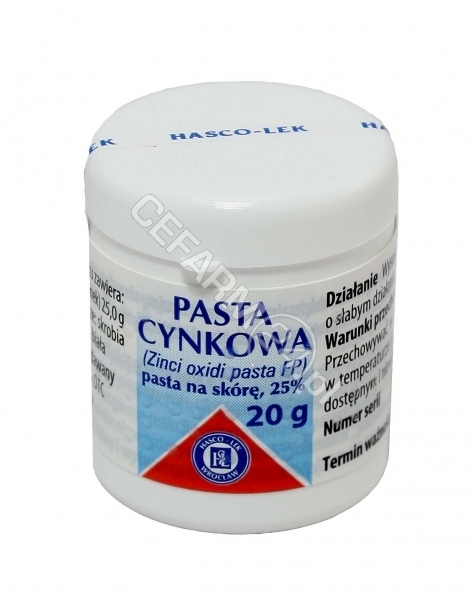 HASCO-LEK Pasta zinci 25% 20 g (Pasta cynkowa Hasco)