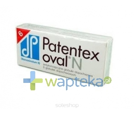 MERZ PHARMACEUTICALS GMBH Patentex Oval N globulki dopochwowe 0,075g 6 glob.