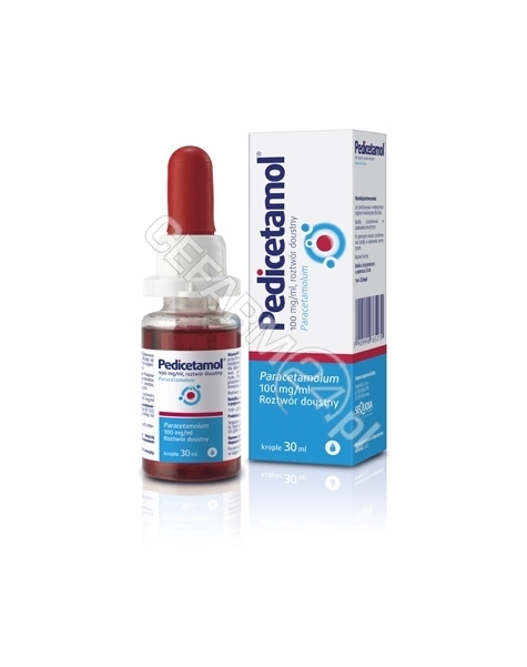 SEQUOIA Pedicetamol 100mg/ml roztwór doustny 30 ml z kroplomierzem