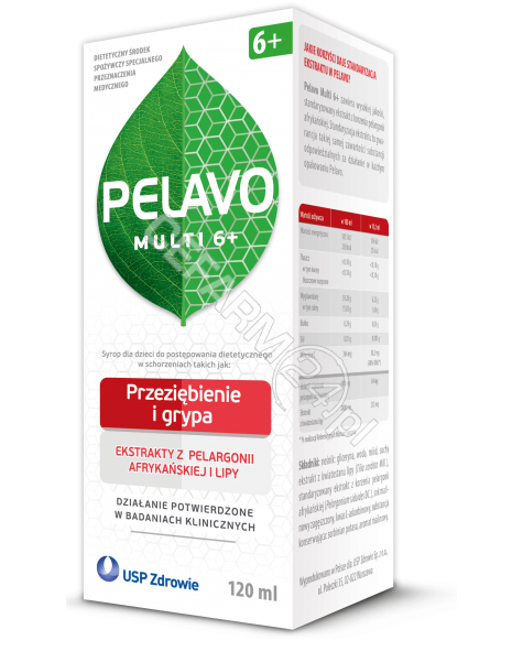 USP ZDROWIE Pelavo Multi 6+ przeziębienie i grypa 120 ml