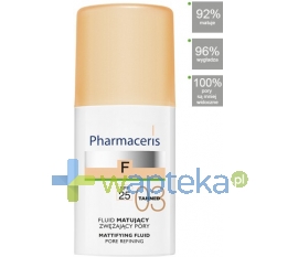 PHARMACERIS PHARMACERIS F Fluid Matujący zwężający pory SPF 25 03 TANNED (słoneczny) 30ml