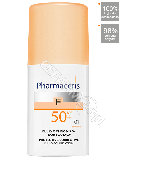 DR IRENA ERIS Pharmaceris F - fluid ochronno - korygujący z ochroną spf 50+ IVORY (01) 30 ml