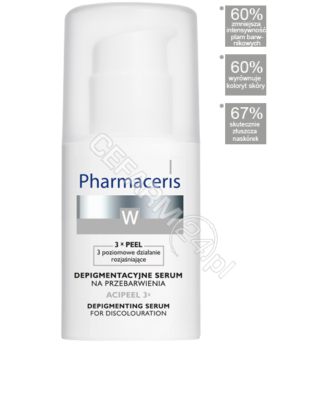 DR IRENA ERIS Pharmaceris W - Acipeel 3 - depigmentacyjne serum na przebarwienia 30 ml