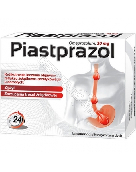 AFLOFARM Piastprazol 20 mg x 7 kaps dojelitowych