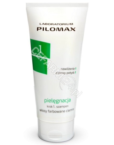 PILOMAX JOLANTA BORTKIEWICZ Pilomax pielęgnacja krok 1 szampon do włosów farbowanych ciemnych 200 ml