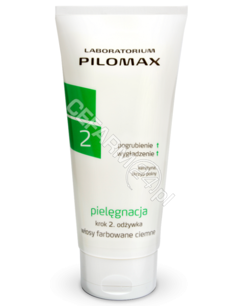 PILOMAX JOLANTA BORTKIEWICZ Pilomax pielęgnacja krok 2 odżywka do włosów farbowanych ciemnych 200 ml