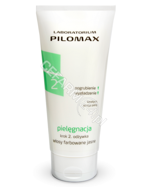 PILOMAX JOLANTA BORTKIEWICZ Pilomax pielęgnacja krok 2 odżywka do włosów farbowanych jasnych 200 ml