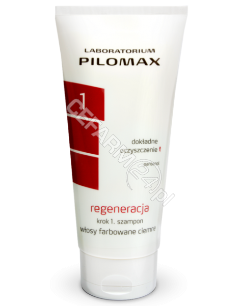 PILOMAX JOLANTA BORTKIEWICZ Pilomax regeneracja krok 1 szampon do włosów farbowanych ciemnych 200 ml