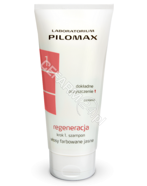 PILOMAX JOLANTA BORTKIEWICZ Pilomax regeneracja krok 1 szampon do włosów farbowanych jasnych 200 ml