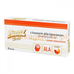 POLSKI LEK Plusssz Gold z kwasem alfaliponowym 30 tabletek