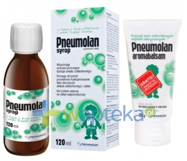 NOVASCON PHARMACEUTICALS SP. Z O.O. Pneumolan Syrop 120ml + Pneumolan Aromabalsam 20g