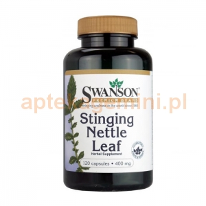 SWANSON Pokrzywa - liście 400mg, SWANSON, 120 kapsułek