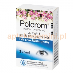 POLFA WARSZAWA Polcrom, krople do oczu, 10 ml (2x5 ml)