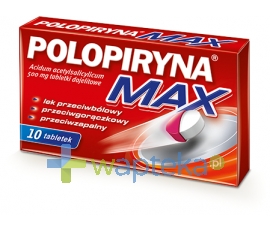 ZAKŁADY FARMACEUTYCZNE POLPHARMA S.A. Polopiryna Max 0,5g 10 tabletek