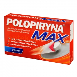 POLPHARMA Polopiryna MAX, 500mg, 10 tabletek dojelitowych