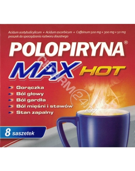 POLPHARMA Polopiryna max hot x 8 sasz