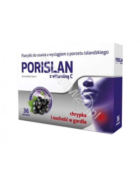 MSFARMA Porislan x 36 pastylek do ssania