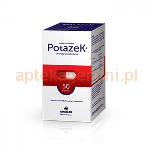 Adamed Potazek chlorek potasu, 50 kapsułek