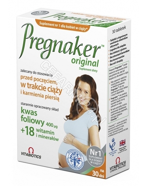 VITABIOTICS Pregnaker (dla kobiet w ciąży) x 30 tabl