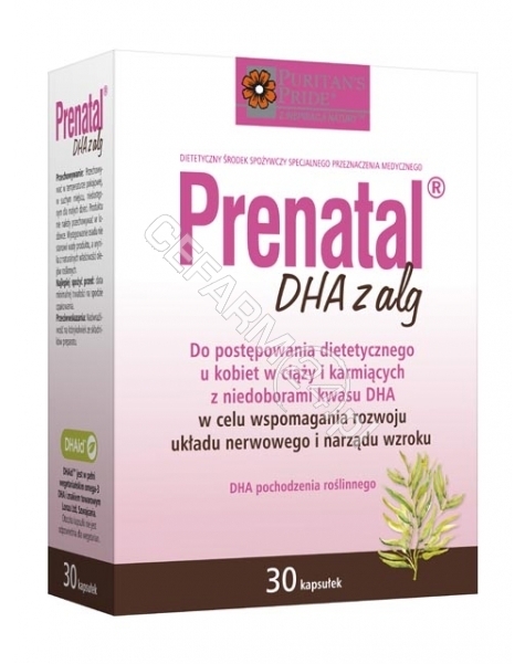 PURITAN'S PR Prenatal dha z alg x 30 kaps