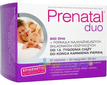 HOLBEX SP. Z O.O. Prenatal DUO Classic 30 tabletek + Prenatal DHA 60 kapsułek