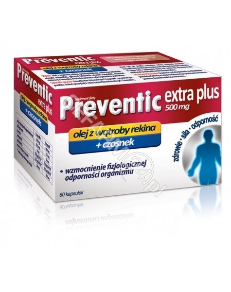 AFLOFARM Preventic extra plus 500 mg x 60 kaps (data ważności 31.05.2016)