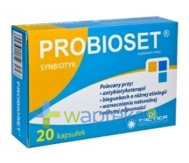 TACTICA PHARMACEUTICALS SP. Z O.O. Probioset 20 kapsułek