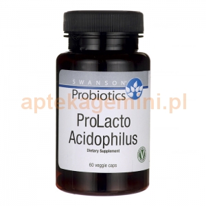 SWANSON Probiotic ProLacto Acidophilus, SWANSON, 60 kapsułek OKAZJA