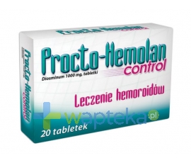 Aflofarm Procto-Hemolan Control, 20 tabletek