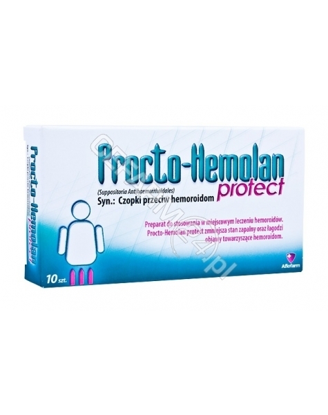 AFLOFARM Procto-hemolan protect x 10 czopków