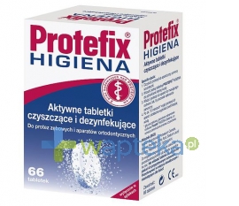 QUEISSER PHARMA GMBH & CO. PROTEFIX HIGIENA Aktywne tabletki czyszczące 66 sztuk