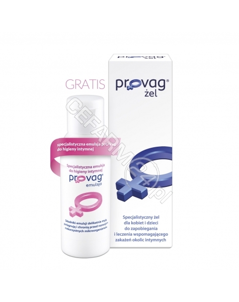 BIOMED KRAKÓW Provag żel 30 g (pojemnik z dozownikiem)+Provag emulsja do higieny intymnej 40 ml GRATIS !!!