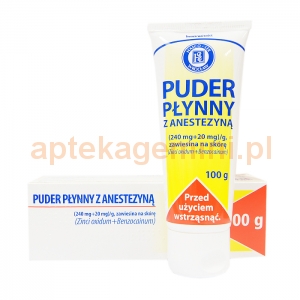 HASCO-LEK Puder płynny z anestezyną, 100g