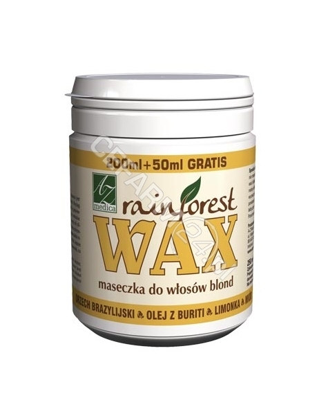 A-Z MEDICA Rainforest wax maseczka do włosów blond i siwych 250 ml