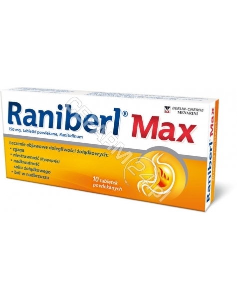BERLIN-CHEMI Raniberl max 150 mg x 10 tabl powlekanych