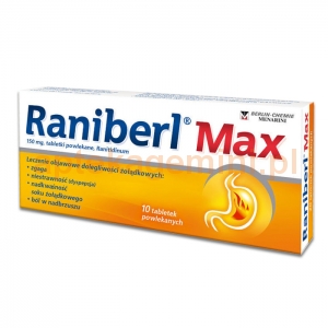 BERLIN CHEMIE Raniberl Max, 150mg, 10 tabletek