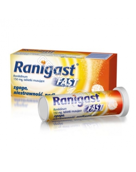 POLPHARMA Ranigast fast 150 mg x 10 tabl musujących