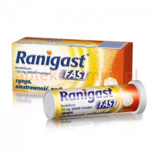 POLPHARMA Ranigast Fast 150mg, 10 tabletek musujących