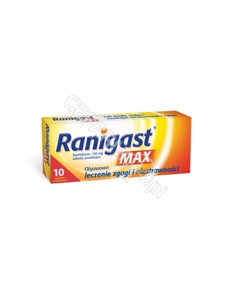 POLPHARMA Ranigast max 150 mg x 10 tabl powlekanych