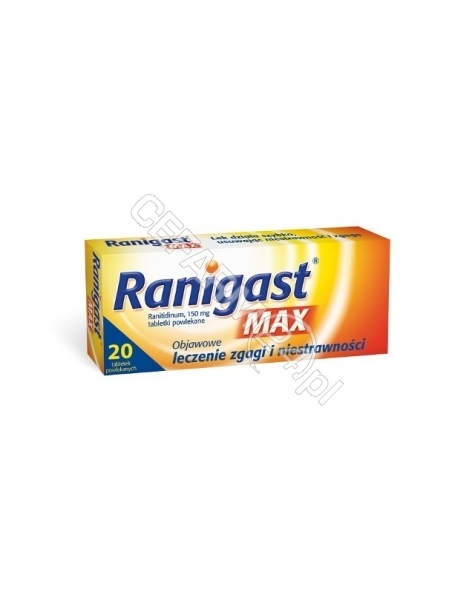 POLPHARMA Ranigast max 150 mg x 20 tabl powlekanych