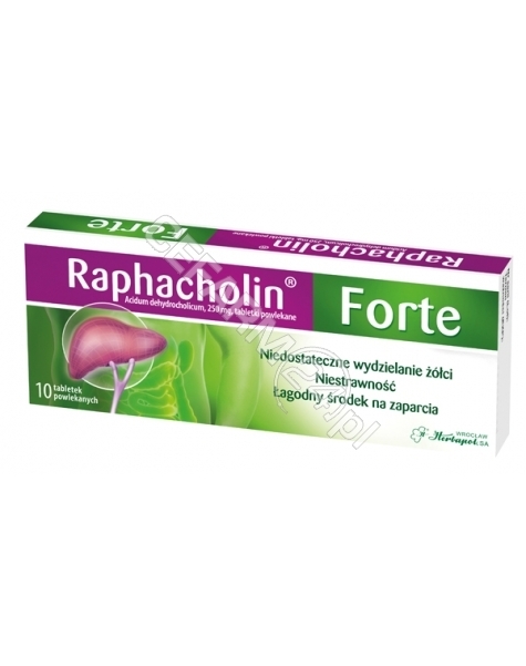 HERBAPOL WRO Raphacholin forte x 10 draż