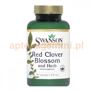 SWANSON Red Clover Blossom and Herb 430mg, SWANSON, 90 kapsułek