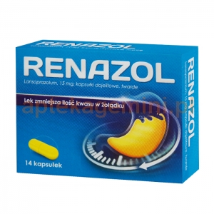 VALEANT Renazol 15mg, 14 kapsułek