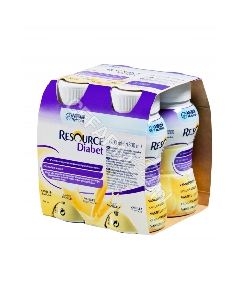 NESTLE Resource diabet wanilia 4 x 200 ml