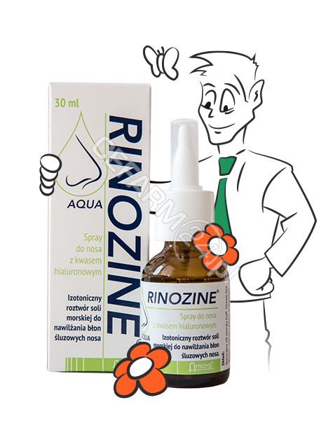 AMARA Rinozine AQUA spray do nosa z kwasem hialuronowym 30 ml