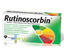 GLAXOSMITHKLINE Rutinoscorbin, 150 tabletek