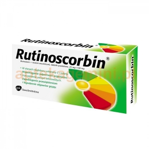 GLAXOSMITHKLINE Rutinoscorbin (25mg+100mg), 90 tabletek BEZ KARTONOWEGO OPAKOWANIA OKAZJA