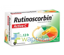 GLAXOSMITHKLINE PHARMACEUTICALS S.A. Rutinoscorbin Active 30 kapsułek