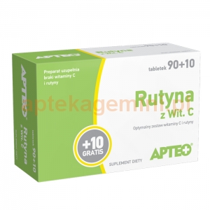 SYNOPTIS PHARMA Rutyna z Witaminą C, Apteo, 100 tabletek